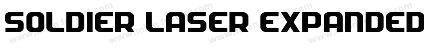 soldier laser expanded字体转换